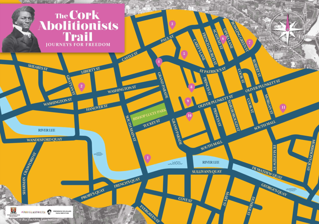 Cork Abolitionists Trail Map